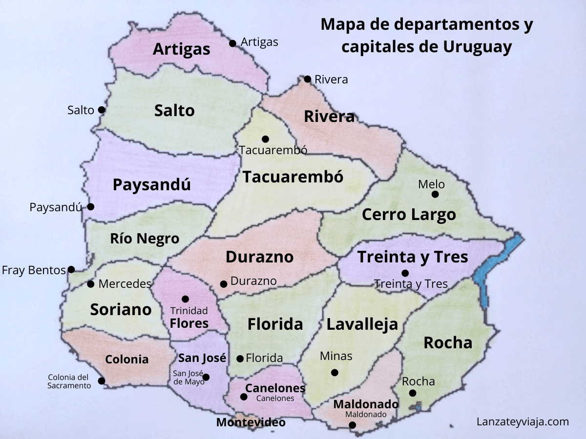 Lista De Departamentos Y Capitales De Uruguay 【apréndetelas Todas】