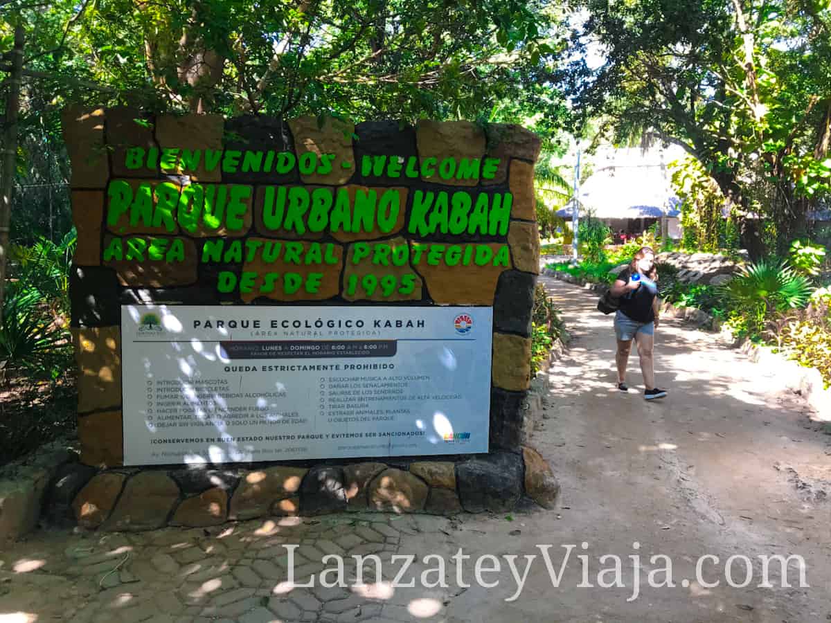 Entrada al Parque Kabah