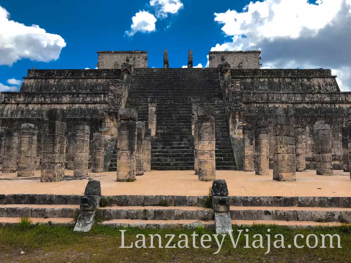 Templo de los Guerreros de Chichen Itza en Cancun